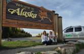 Chegando ao Alaska, depois de mais de 2 mil quilômetros na Alaska Highway através do Canadá